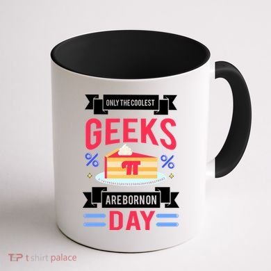 Only The Coolest Geeks Are Born On Pie Day Coffee Mug back