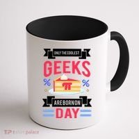 Only The Coolest Geeks Are Born On Pie Day Coffee Mug thumb 1