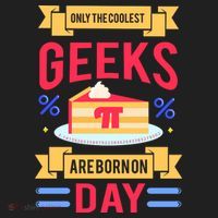 Only The Coolest Geeks Are Born On Pie Day Beanie thumb 2