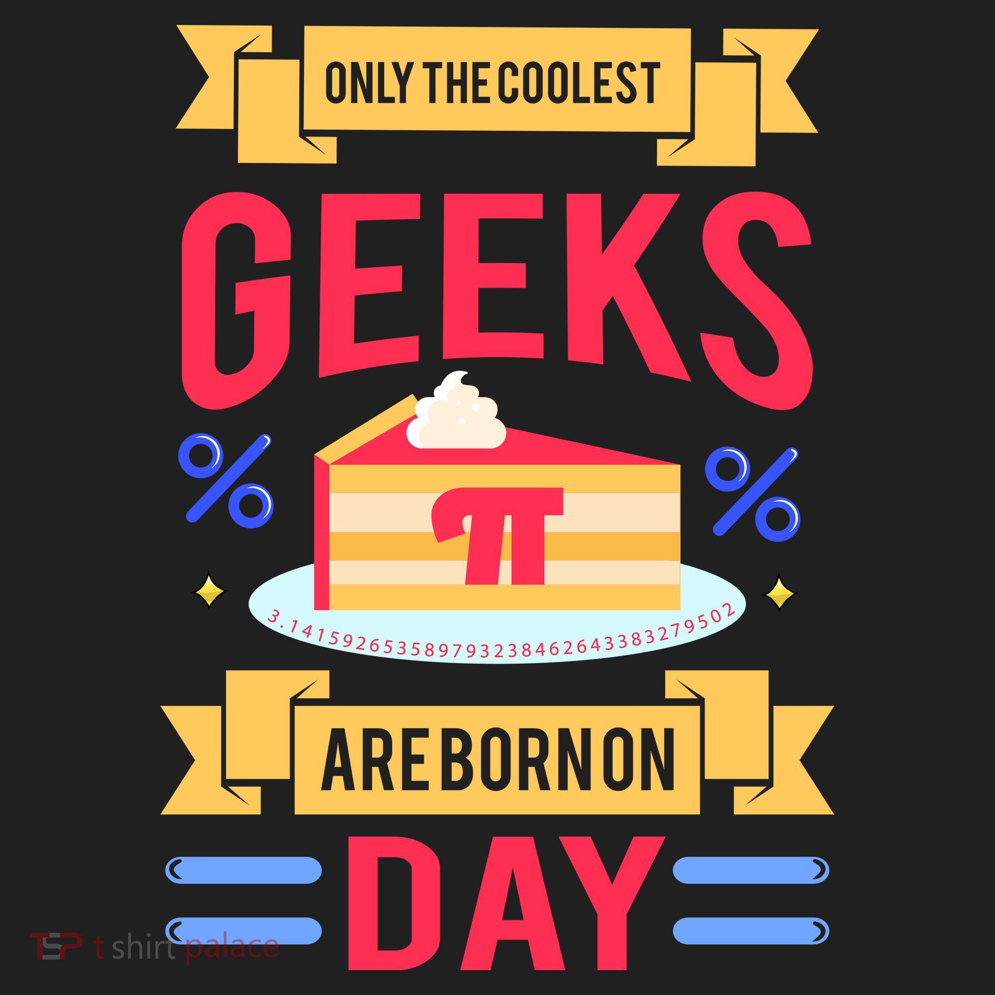 Only The Coolest Geeks Are Born On Pie Day Golf Towel