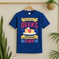 Only The Coolest Geeks Are Born On Pie Day T-Shirt thumb 2