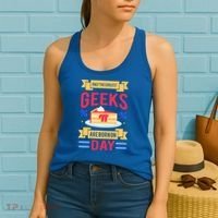 Only The Coolest Geeks Are Born On Pie Day Women's Tank Top thumb 2