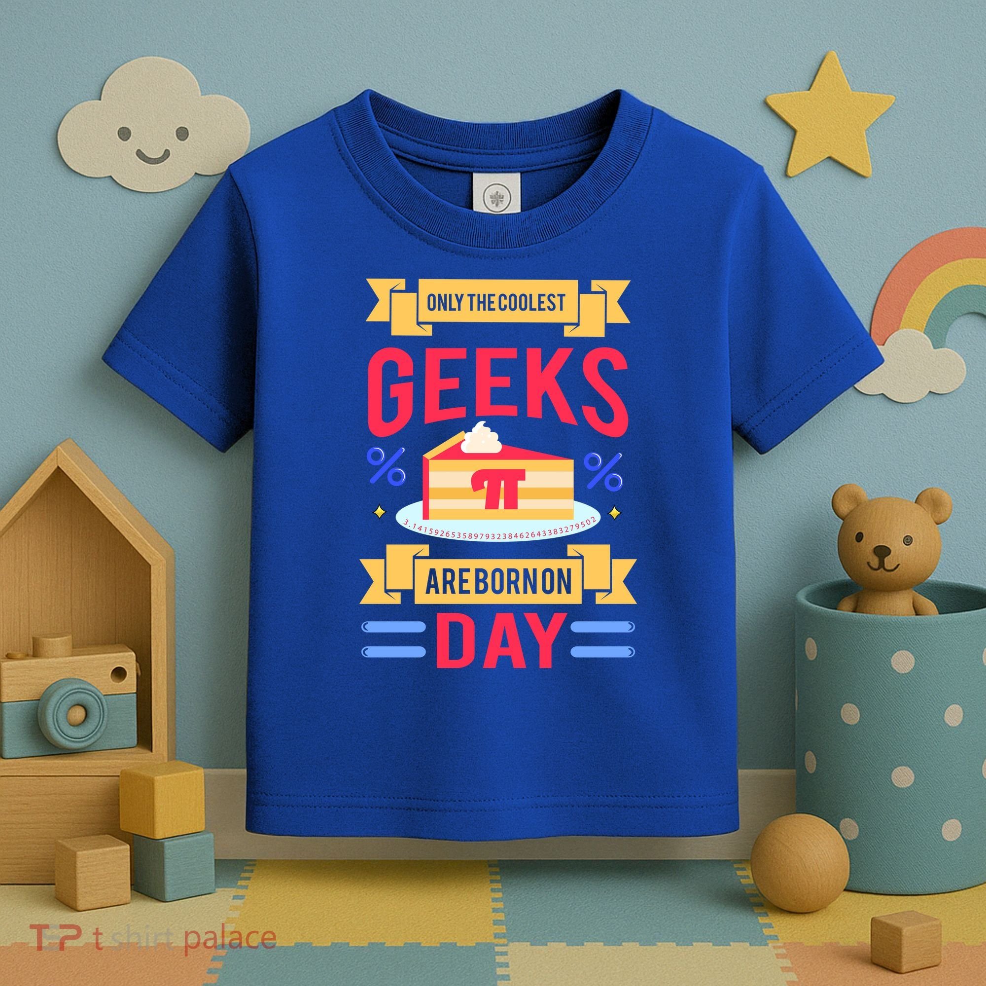 Only The Coolest Geeks Are Born On Pie Day Toddler T-Shirt