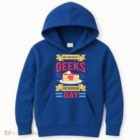 Only The Coolest Geeks Are Born On Pie Day Kids Hoodie thumb 0