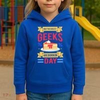 Only The Coolest Geeks Are Born On Pie Day Kids Hoodie thumb 3