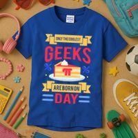 Only The Coolest Geeks Are Born On Pie Day Kids T-Shirt thumb 3