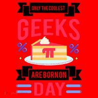 Only The Coolest Geeks Are Born On Pie Day Santa Hat thumb 1