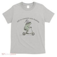 Off To Commit Tom Foolery Frog And Fun Playful Humor T-Shirt thumb 0