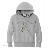 Off To Commit Tom Foolery Frog And Fun Playful Humor Kids Hoodie thumb 0