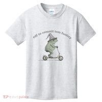 Off To Commit Tom Foolery Frog And Fun Playful Humor Kids T-Shirt thumb 0