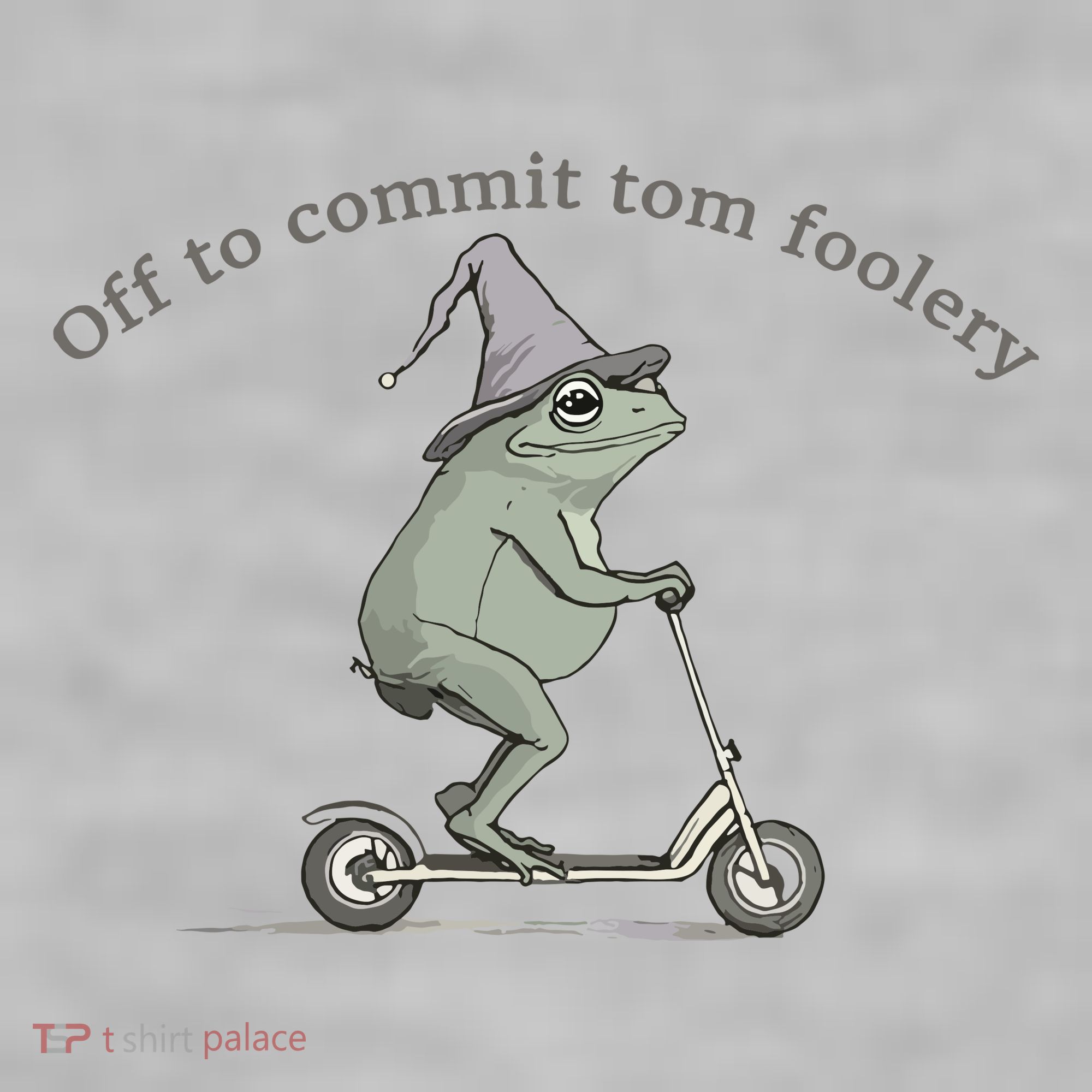 Off To Commit Tom Foolery Frog And Fun Playful Humor Ladies PosiCharge Tri-Blend Wicking Tank