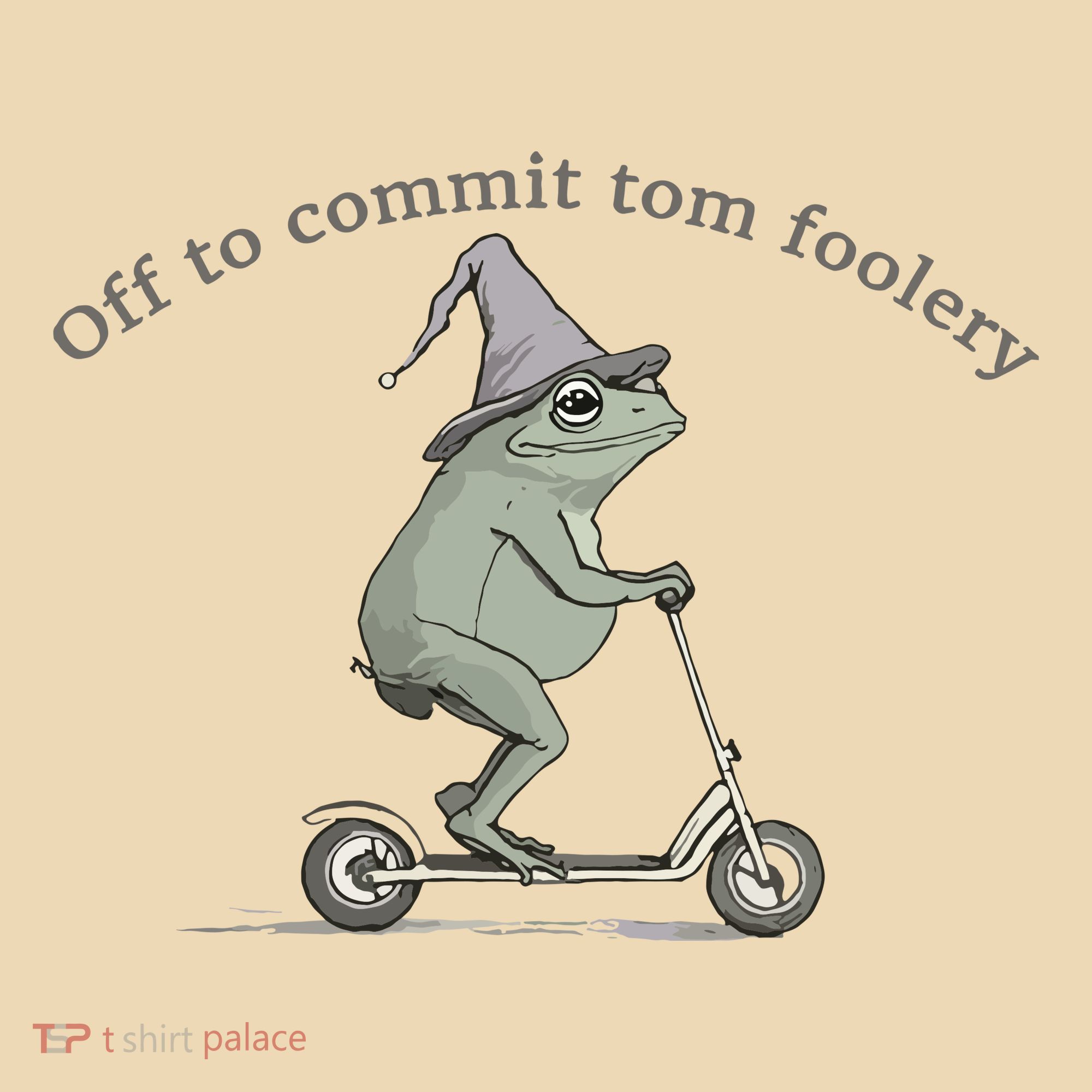 Off To Commit Tom Foolery Frog And Fun Playful Humor Tote Bag