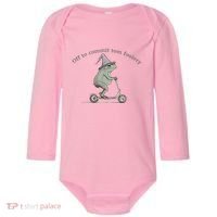Off To Commit Tom Foolery Frog And Fun Playful Humor Baby Long Sleeve Bodysuit thumb 0