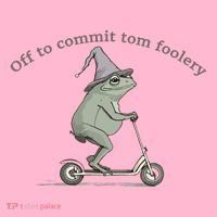 Off To Commit Tom Foolery Frog And Fun Playful Humor Baby Long Sleeve Bodysuit thumb 2