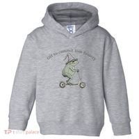 Off To Commit Tom Foolery Frog And Fun Playful Humor Toddler Hoodie thumb 0