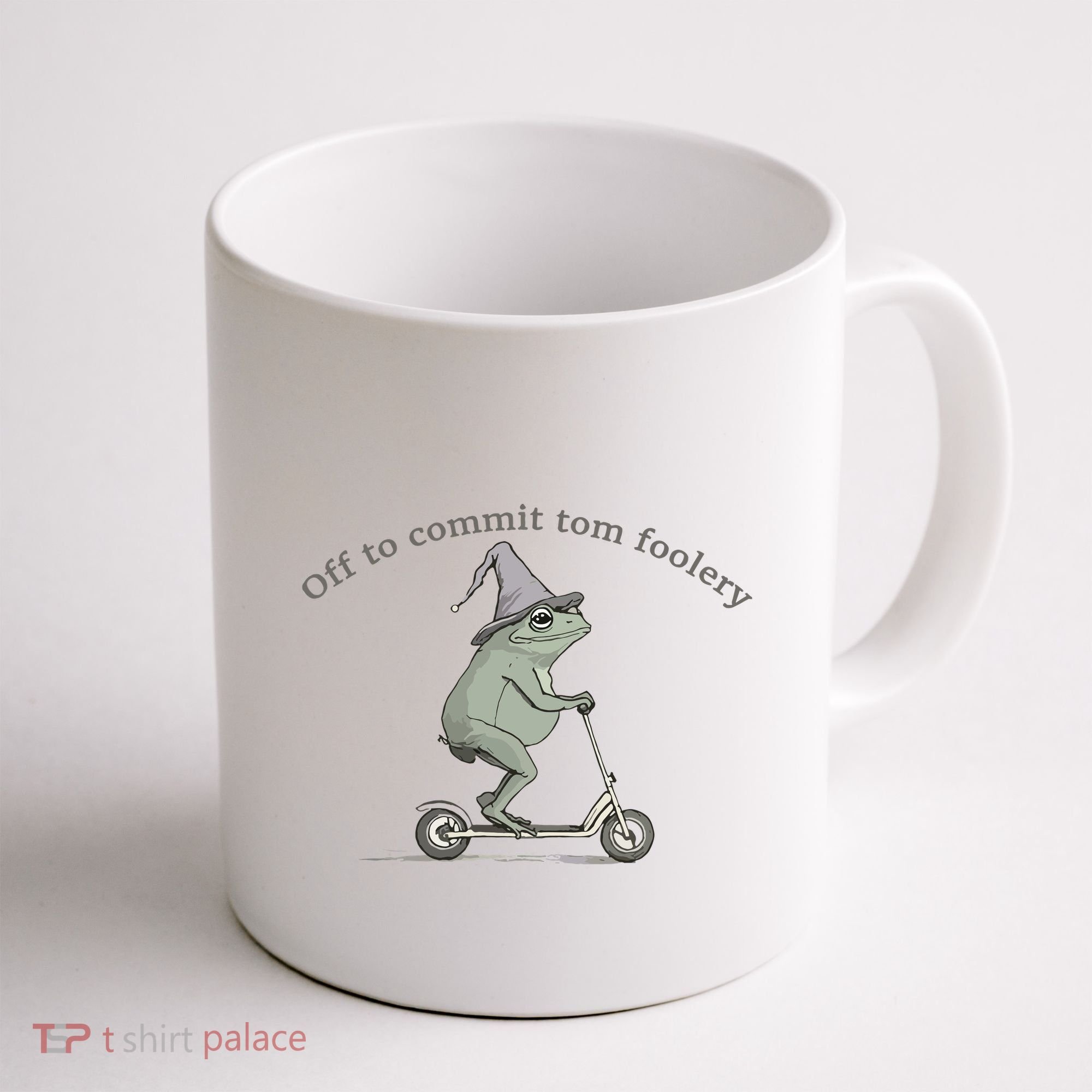 Off To Commit Tom Foolery Frog And Fun Playful Humor Coffee Mug