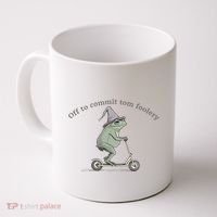 Off To Commit Tom Foolery Frog And Fun Playful Humor Coffee Mug thumb 0