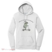 Off To Commit Tom Foolery Frog And Fun Playful Humor Women's Hoodie thumb 0