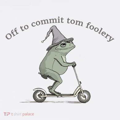 Off To Commit Tom Foolery Frog And Fun Playful Humor Women's Hoodie