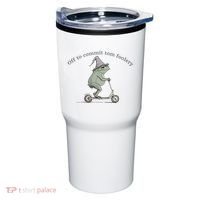 Off To Commit Tom Foolery Frog And Fun Playful Humor Tumbler thumb 0