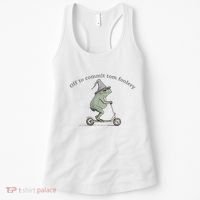 Off To Commit Tom Foolery Frog And Fun Playful Humor Women's Tank Top thumb 0