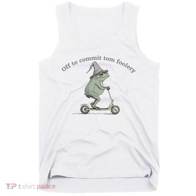 Off To Commit Tom Foolery Frog And Fun Playful Humor Tank Top