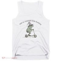 Off To Commit Tom Foolery Frog And Fun Playful Humor Tank Top thumb 0