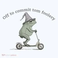 Off To Commit Tom Foolery Frog And Fun Playful Humor Women's T-Shirt thumb 6