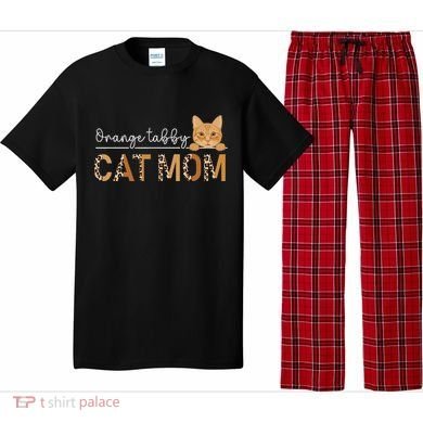 Orange Tabby Cat Mama Leopard Orange Tabby Cat Owner Pajama Set