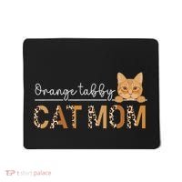 Orange Tabby Cat Mama Leopard Orange Tabby Cat Owner Mousepad thumb 0