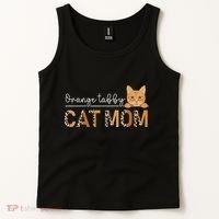 Orange Tabby Cat Mama Leopard Orange Tabby Cat Owner Tank Top thumb 2