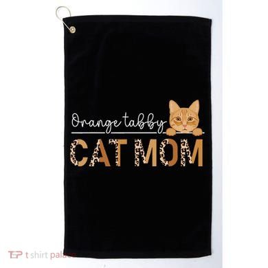 Orange Tabby Cat Mama Leopard Orange Tabby Cat Owner Golf Towel