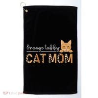 Orange Tabby Cat Mama Leopard Orange Tabby Cat Owner Golf Towel thumb 0