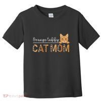 Orange Tabby Cat Mama Leopard Orange Tabby Cat Owner Toddler T-Shirt thumb 0