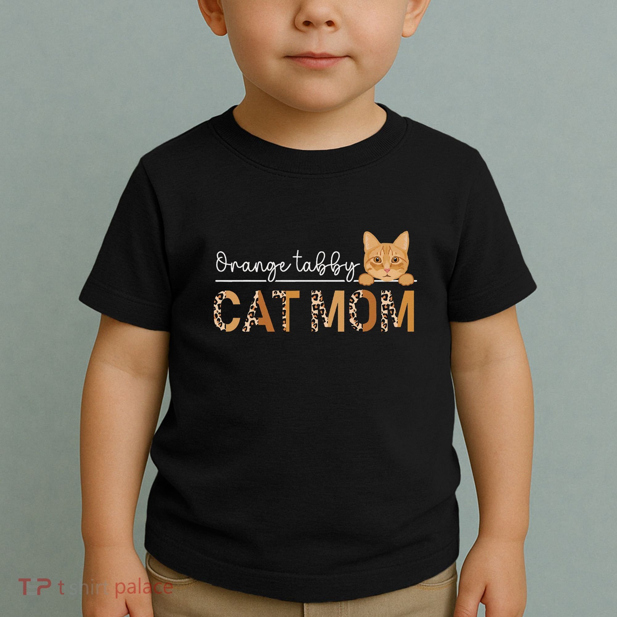 Orange Tabby Cat Mama Leopard Orange Tabby Cat Owner Toddler T-Shirt