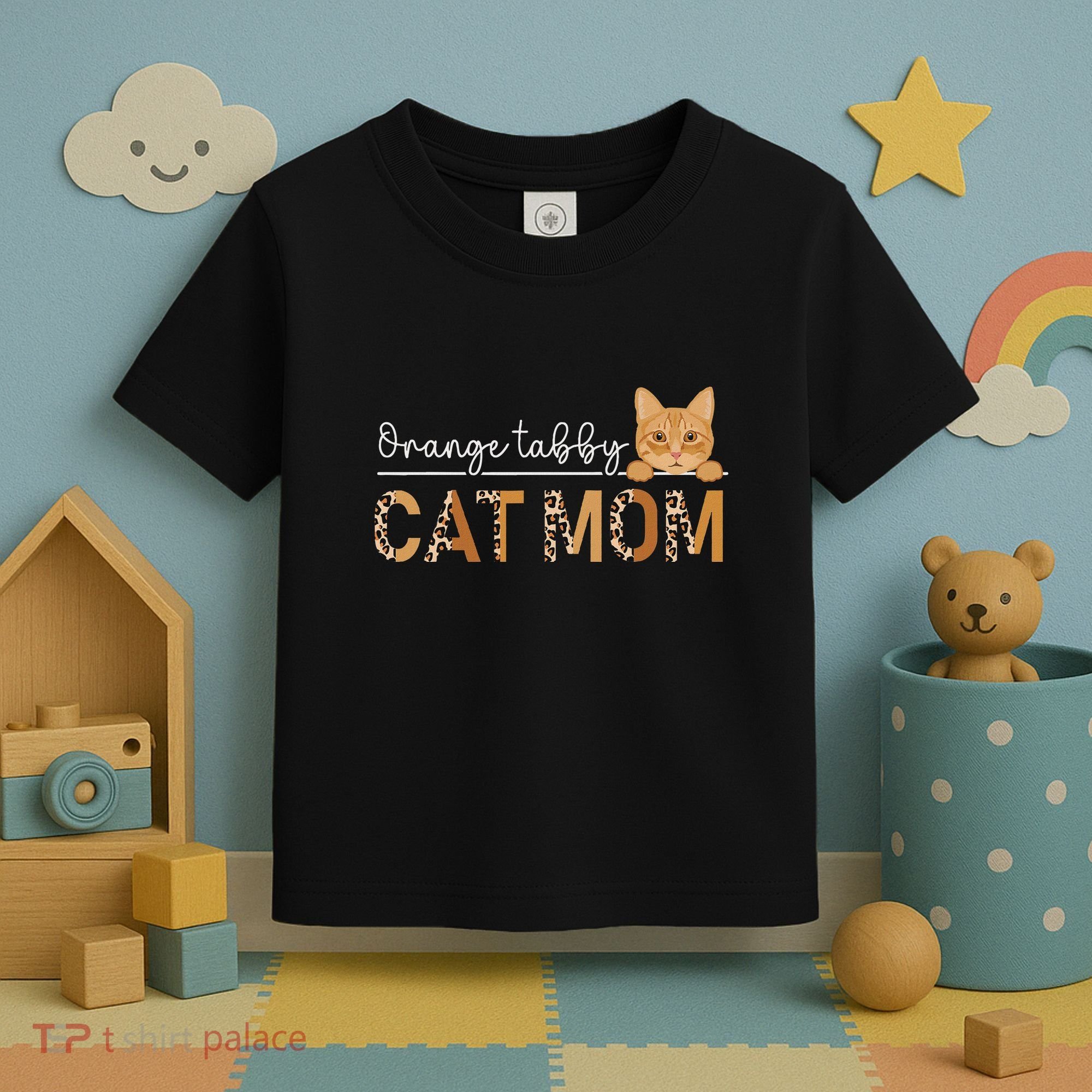 Orange Tabby Cat Mama Leopard Orange Tabby Cat Owner Toddler T-Shirt