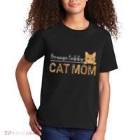 Orange Tabby Cat Mama Leopard Orange Tabby Cat Owner Kids T-Shirt thumb 2
