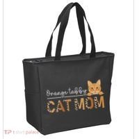 Orange Tabby Cat Mama Leopard Orange Tabby Cat Owner Tote Bag thumb 2