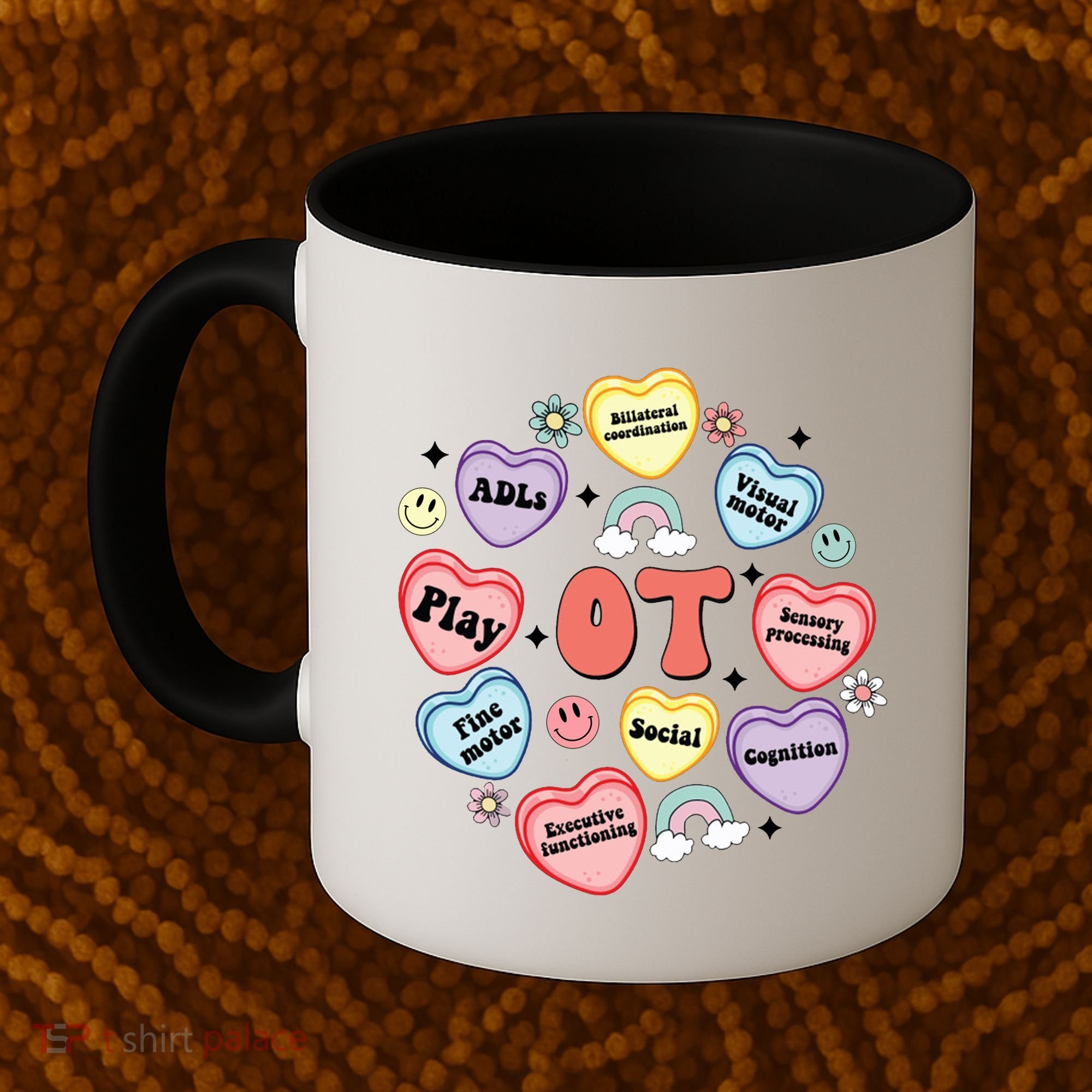 Occupational Therapy Candy Heart Valentines Day Coffee Mug