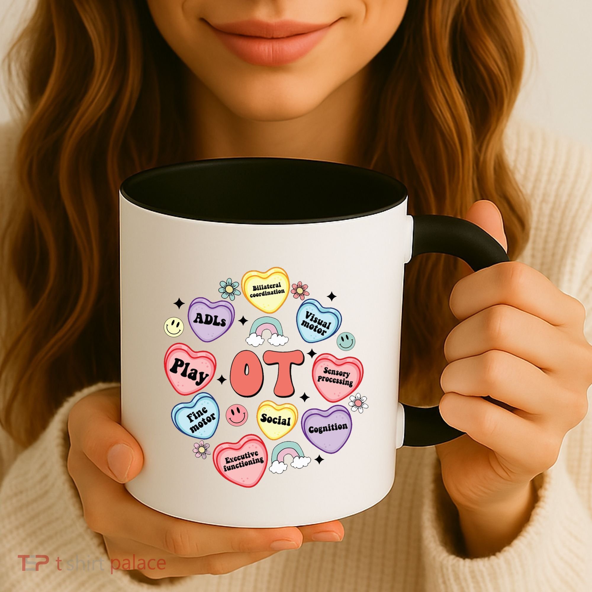 Occupational Therapy Candy Heart Valentines Day Coffee Mug