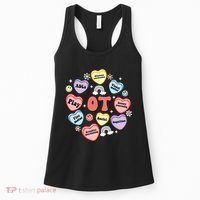 Occupational Therapy Candy Heart Valentines Day Women's Tank Top thumb 0