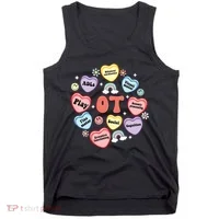 Occupational Therapy Candy Heart Valentines Day Tank Top thumb 0