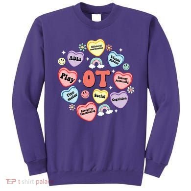 Occupational Therapy Candy Heart Valentines Day Sweatshirt