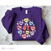 Occupational Therapy Candy Heart Valentines Day Sweatshirt thumb 2