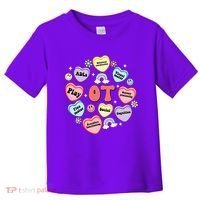 Occupational Therapy Candy Heart Valentines Day Toddler T-Shirt thumb 0