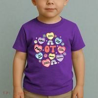 Occupational Therapy Candy Heart Valentines Day Toddler T-Shirt thumb 2