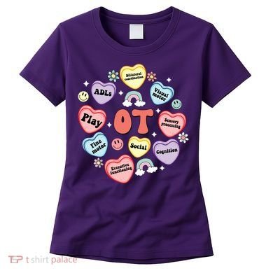 Occupational Therapy Candy Heart Valentines Day Women's T-Shirt