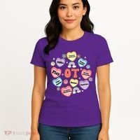 Occupational Therapy Candy Heart Valentines Day Women's T-Shirt thumb 4