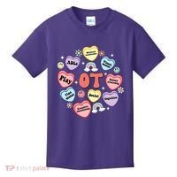 Occupational Therapy Candy Heart Valentines Day Kids T-Shirt thumb 0
