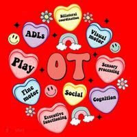 Occupational Therapy Candy Heart Valentines Day Santa Hat thumb 1